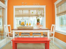 Ngắm 11 phòng ăn với sắc cam rực rỡ cho mùa Đông thêm ấm áp