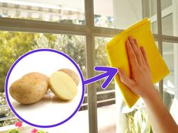 Cửa số cáu mờ? Chỉ cần một củ khoai tây sống là sạch bong!