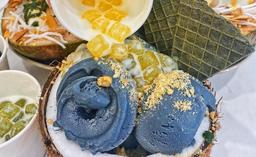 Kem dừa than tre trân châu cốt dừa, phiên bản mà hợp không tưởng Sài Gòn