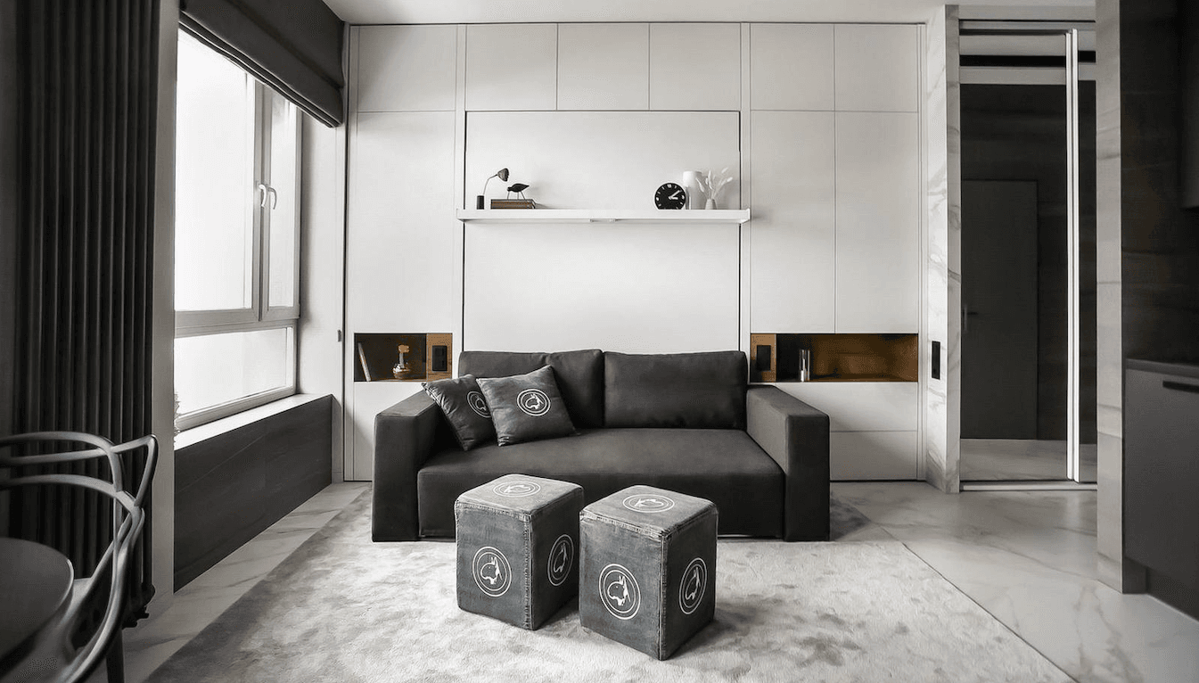 Căn hộ 27m² với chiếc Murphy "cân" mọi trở ngại của chàng độc thân