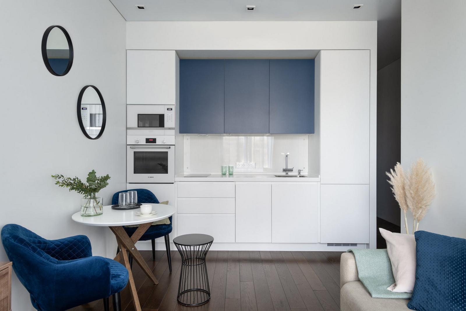 Phòng bếp nhỏ, phòng thay đồ lớn, mời bạn ghé thăm căn hộ 40m² của anh chàng độc thân sành điệu