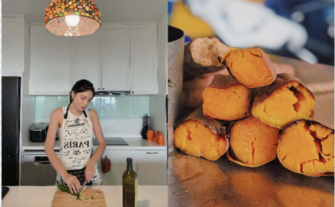 Kỳ Duyên hướng dẫn cách nướng khoai mật, Salim phấn khởi nhờ gói xôi cô Mây