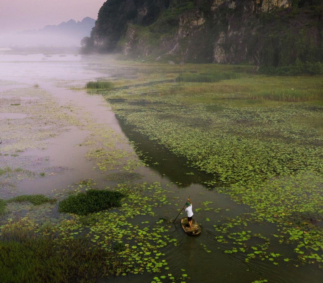 Đầm Vân Long, điểm đến hoang sơ đẹp tựa bức tranh hữu tình ở Ninh Bình
