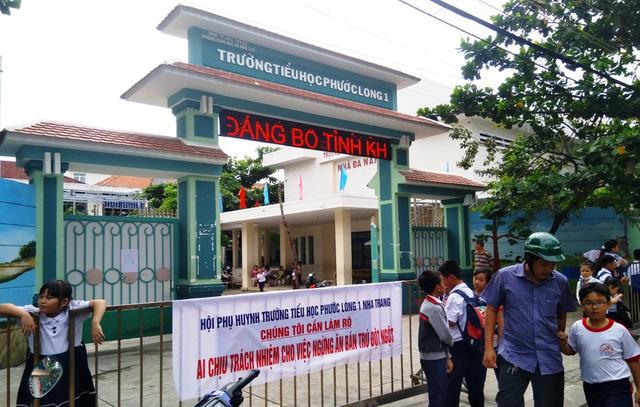 Nha Trang: Xác nhận trường tiểu học Phước Long 1 bớt xén bữa ăn bán trú.