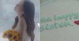 Phí Phương Anh mang chiếc bánh kem 'trà xanh' của Thiều Bảo Trâm vào MV mới