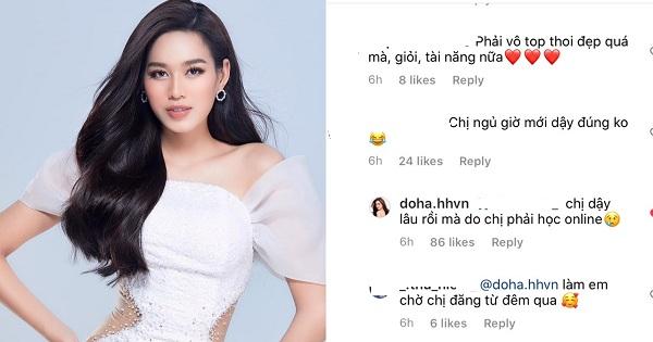 Biết tin vào Top 40 Miss World, Đỗ Thị Hà vẫn không bỏ buổi học online ở trường đại học