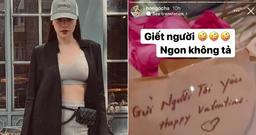 Không chỉ hoa hồng, Hồ Ngọc Hà còn được ông xã chăm sóc dạ dày ngày Valentine