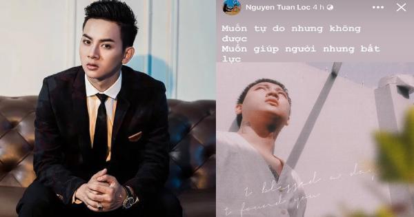 Lâu lắm mới xuất hiện, Hoài Lâm lộ vẻ tiều tụy buồn bã, đầy tâm trạng