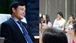 Shark Phú ôm mặt e thẹn vẫn nam tính quyến rũ trong vòng vây của nhân viên nữ