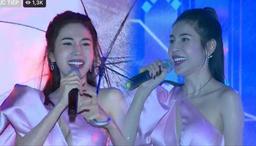 Thủy Tiên lần đầu trở lại sân khấu lớn hậu ồn ào từ thiện, nhảy sung dưới mưa