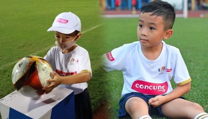 Cậu bé "thần may mắn" của U23 Việt Nam trong trận mở màn bóng đá nam Sea Games 31 là ai?