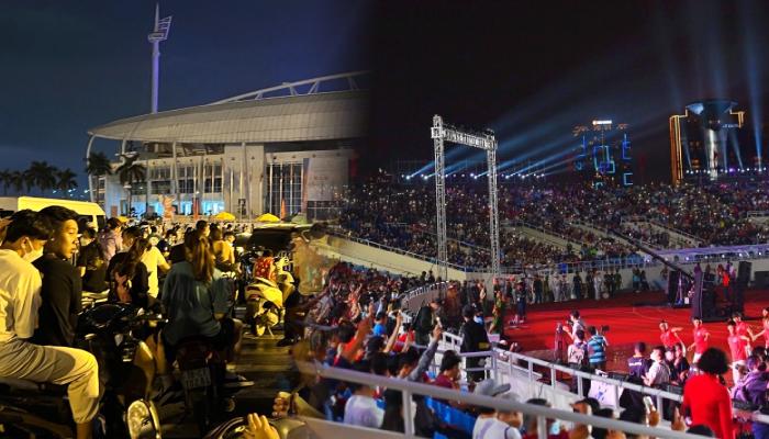 Khai mạc SEA Games 31: Khán giả đứng ngoài SVĐ Mỹ Đình từ sớm chờ xem bắn pháo hoa