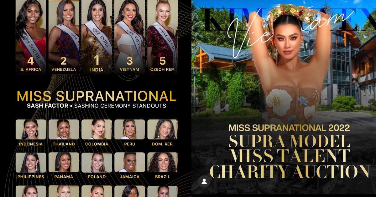 Kim Duyên được Sash Factor xếp thứ 3 trong 5 gương mặt nổi bật tại Miss Supranational 2022