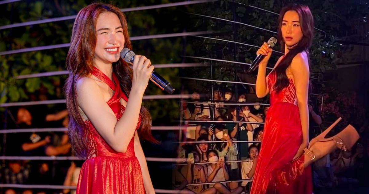 Hòa Minzy đi diễn nhưng một lần nữa đôi giày cao gót trở thành tâm điểm
