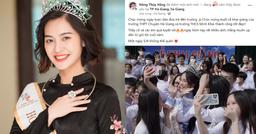 Hoa hậu Nông Thúy Hằng được người dân quê nhà vây kín hậu ồn ào bị ghẻ lạnh