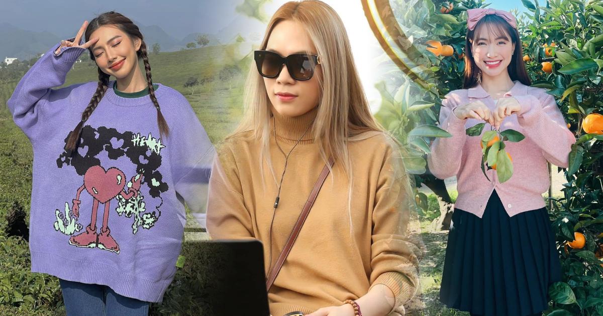 Mỹ Tâm, Hòa Minzy, Thùy Tiên mix đồ len cực chất cho mùa đông