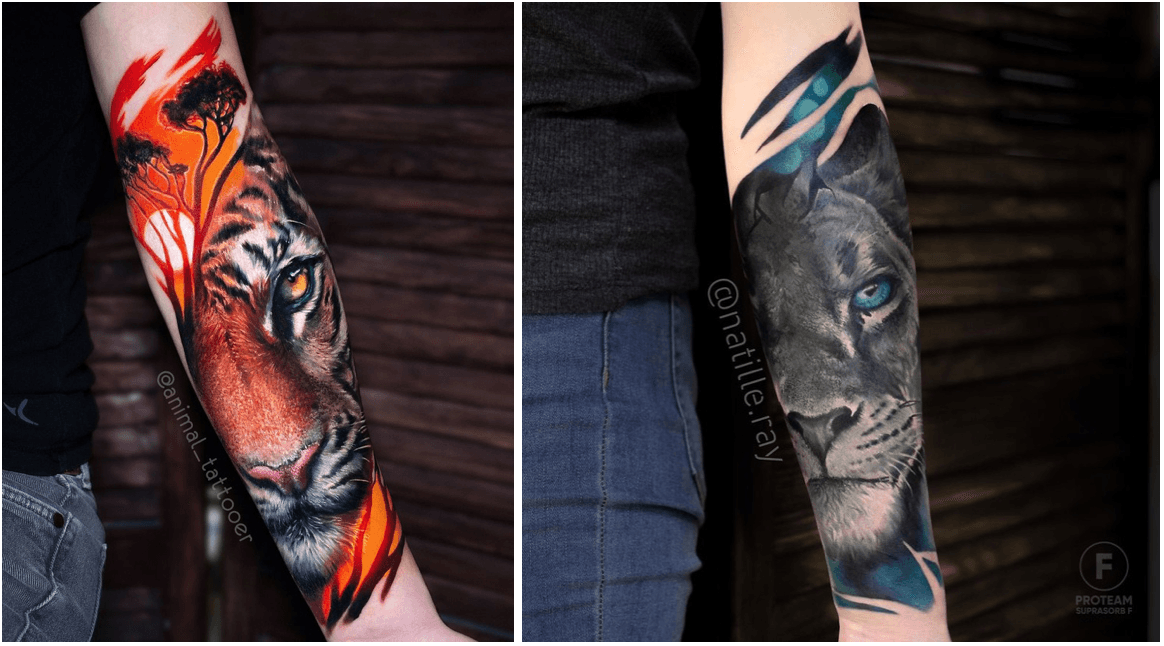 Loạt hình xăm động vật như thật của nghệ sĩ người Nga