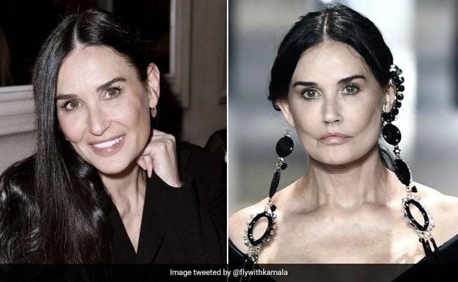 Nàng thơ Fendi - Demi Moore gây bất ngờ với khuôn mặt lạ trong show diễn