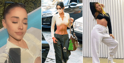 Mốt áo croptop kết hợp với áo bra nâng ngực được sao Hollywood sắn đón