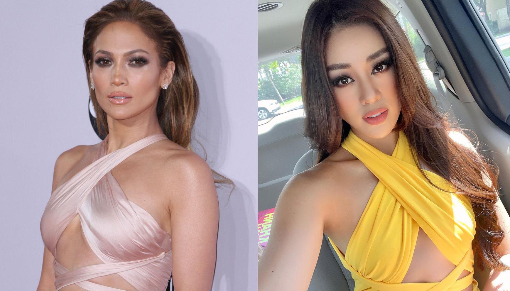 Chiếc váy vàng nắng của HH Khánh Vân lại bất ngờ vướng đạo nhái sao quốc tế