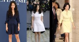 Song Hye Kyo bị trang phục yêu thích "phản chủ", lộ nhược điểm đôi chân