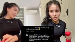 Kỳ Duyên hướng dẫn tập gym tận tình, giải đáp thắc mắc như PT chuyên nghiệp
