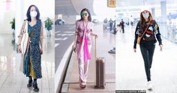 Thời trang sân bay: Triệu Vy trẻ trung, Phạm Băng Băng, Châu Tấn xuề xòa