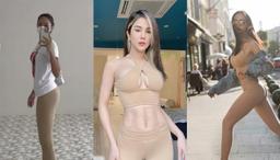 Hoa mắt với những lần sao Việt mặc quần màu da bó sát