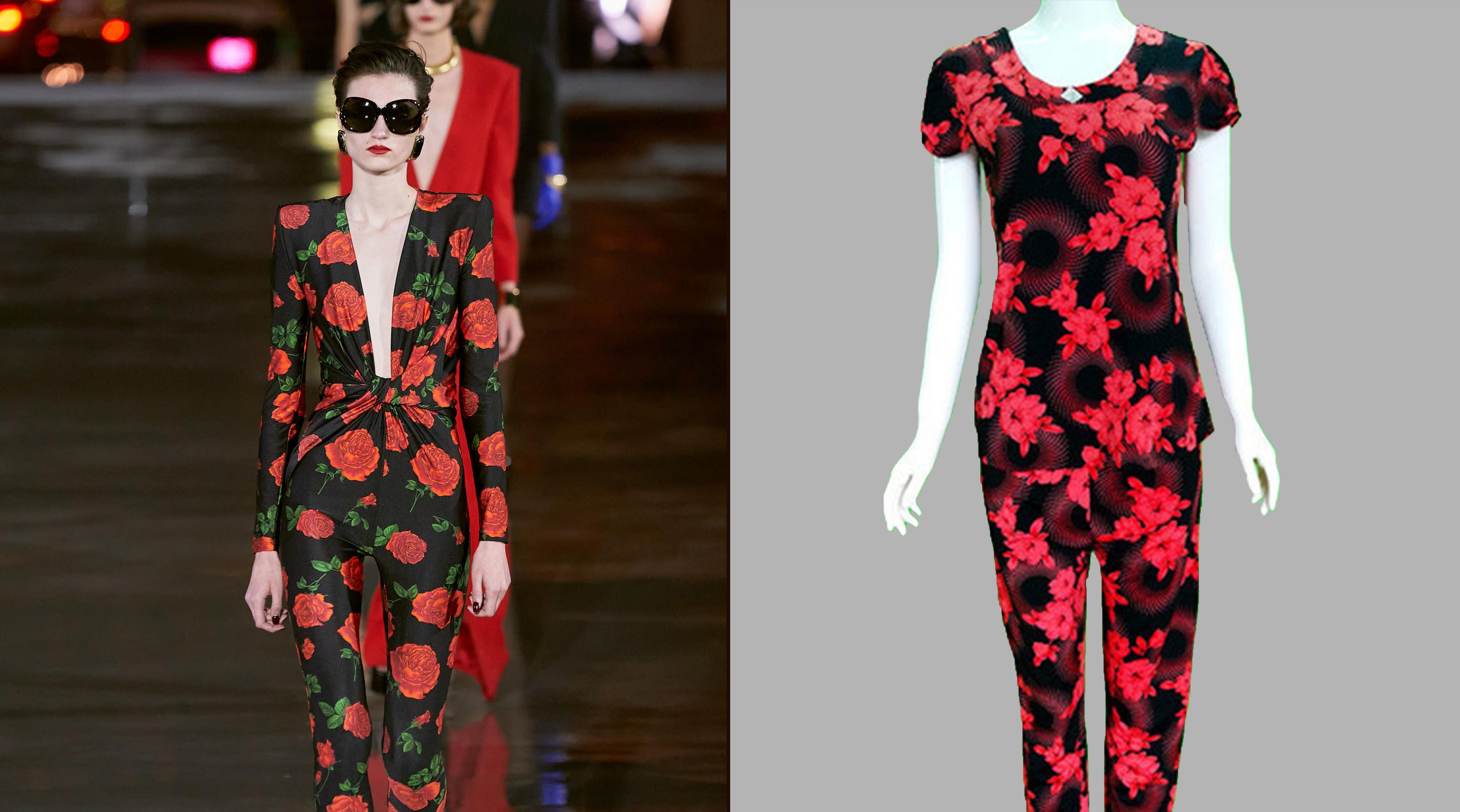 Thiết kế BST Xuân/Hè 2022 của Saint Laurent giống đồ thun lạnh Việt Nam?