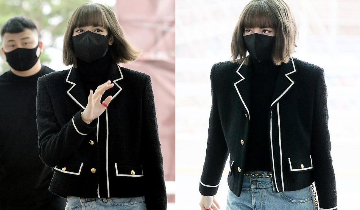 Lisa "kết màn" thời trang sân bay đi Paris Fashion Week, BLACKPINK năm nay đều "hẹn" nhau mặc đồ đen