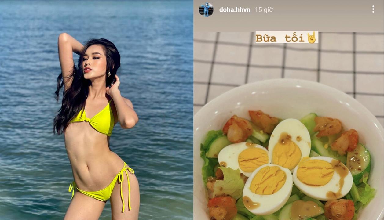 Bữa ăn giúp Đỗ Thị Hà tự tin khoe dáng với bikini siêu nhỏ trong cuộc thi Miss World 2021