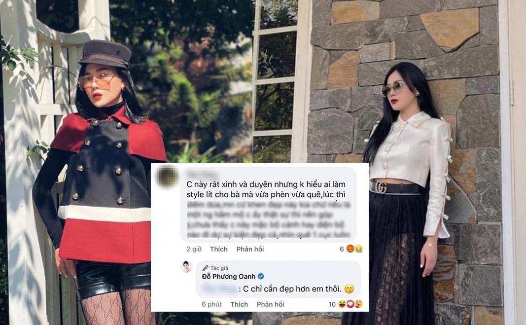 Lên đồ đón Giáng sinh, Phương Oanh tiếp tục đáp trả đanh thép khi bị chê ăn mặc "quê" và "phèn"