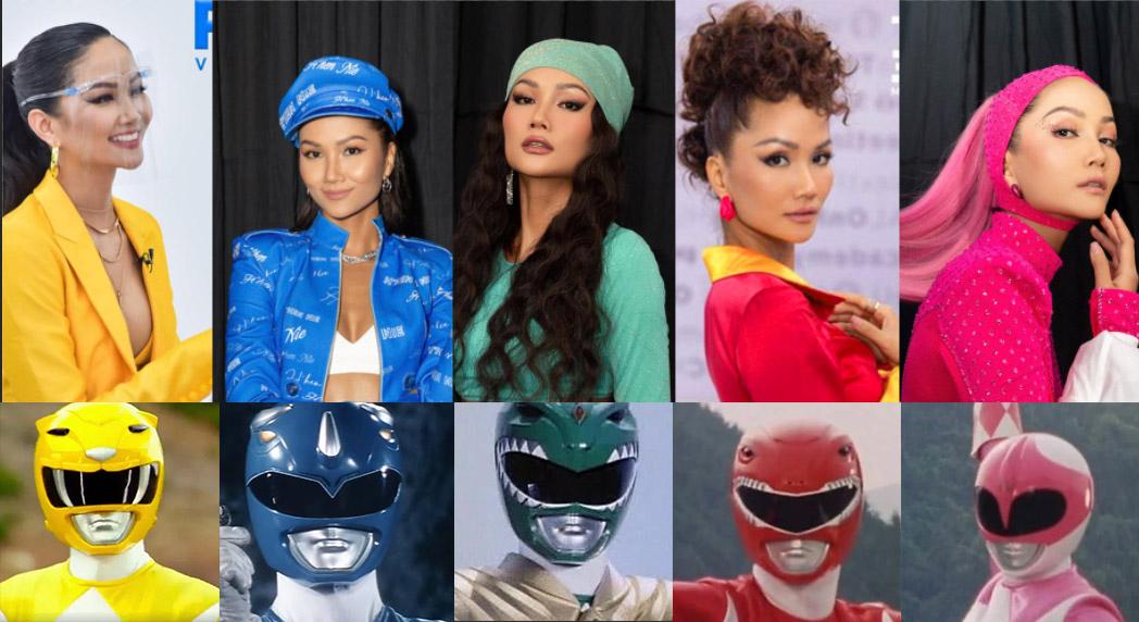 H'Hen Niê diện đồ như 5 anh em siêu nhân trên show truyền hình thực tế "đầu tay"