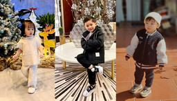 Nhóc tì Vbiz diện đồ Noel: Con gái Cường Đô La chụp với siêu xe, quý tử nhà Đan Trường chuẩn soái ca