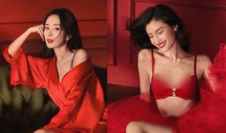 Dương Mịch "vừa đỏ vừa thơm" trong BST mới của Victoria's Secret: Có đủ sức lấn át Hà Tuệ?