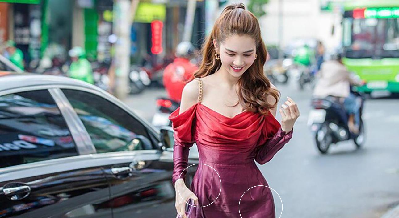 Chất liệu lụa khó nhằn khiến mỹ nhân Việt bị lầm tưởng diện hàng chợ