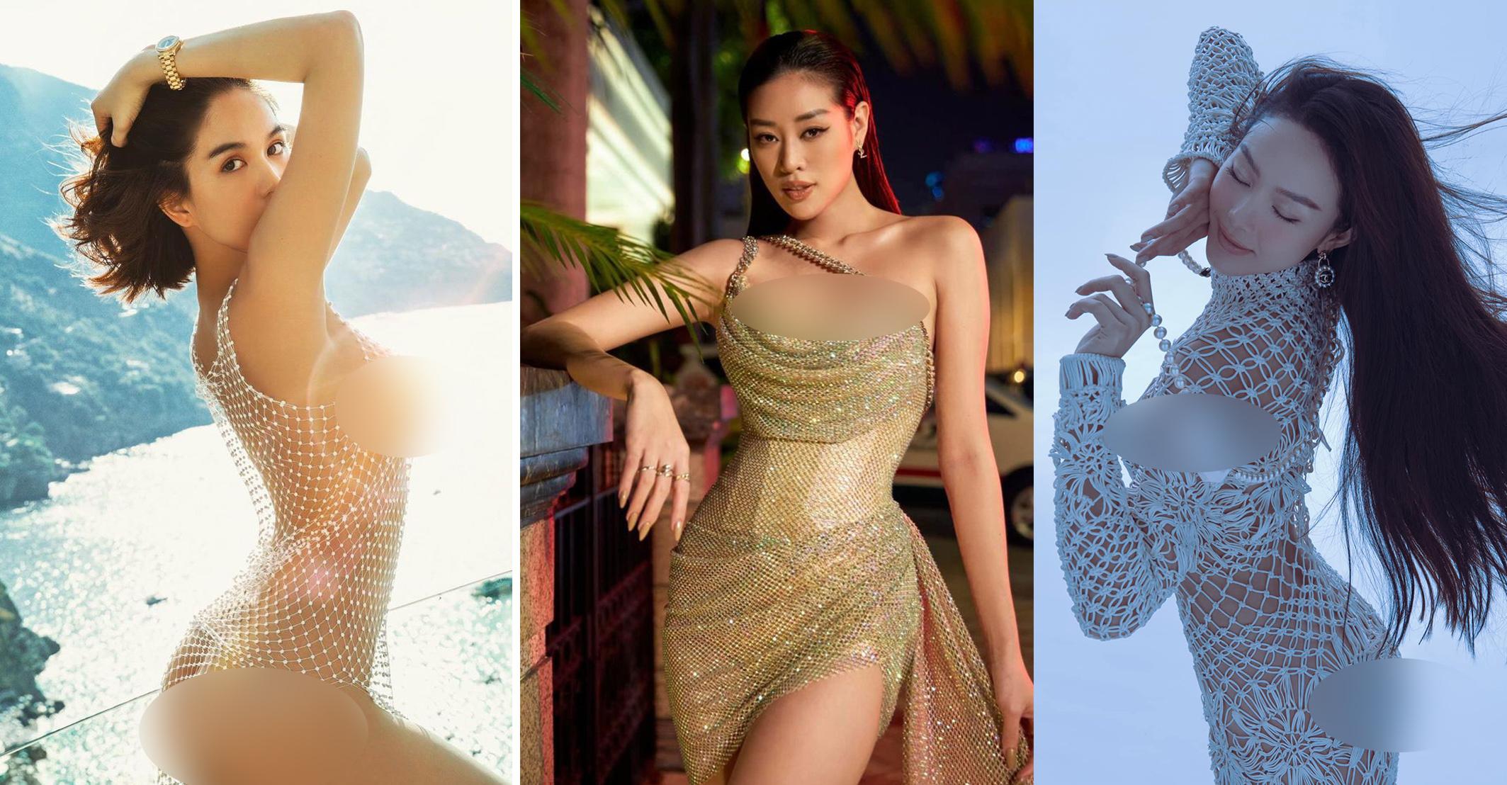 Mốt "váy lưới đánh cá": Khi Ngọc Trinh, Khánh Vân, Minh Hằng không phải cá nhưng tự nguyện mắc lưới