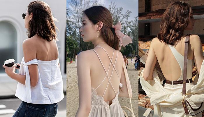 Những kiểu áo hở lưng lên ngôi mùa hè 2022 - bí quyết trị mụn lưng để mặc áo hở lưng thật đẹp