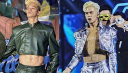 Trọng Hiếu nhuộm tóc vàng như Songoku, khoe múi "mlem" với áo croptop ở Street Dance Vietnam