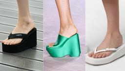 Dép kẹp đế độn - item đi chợ yêu thích của các bà các dì một ngày bỗng trở thành footwear sang chảnh