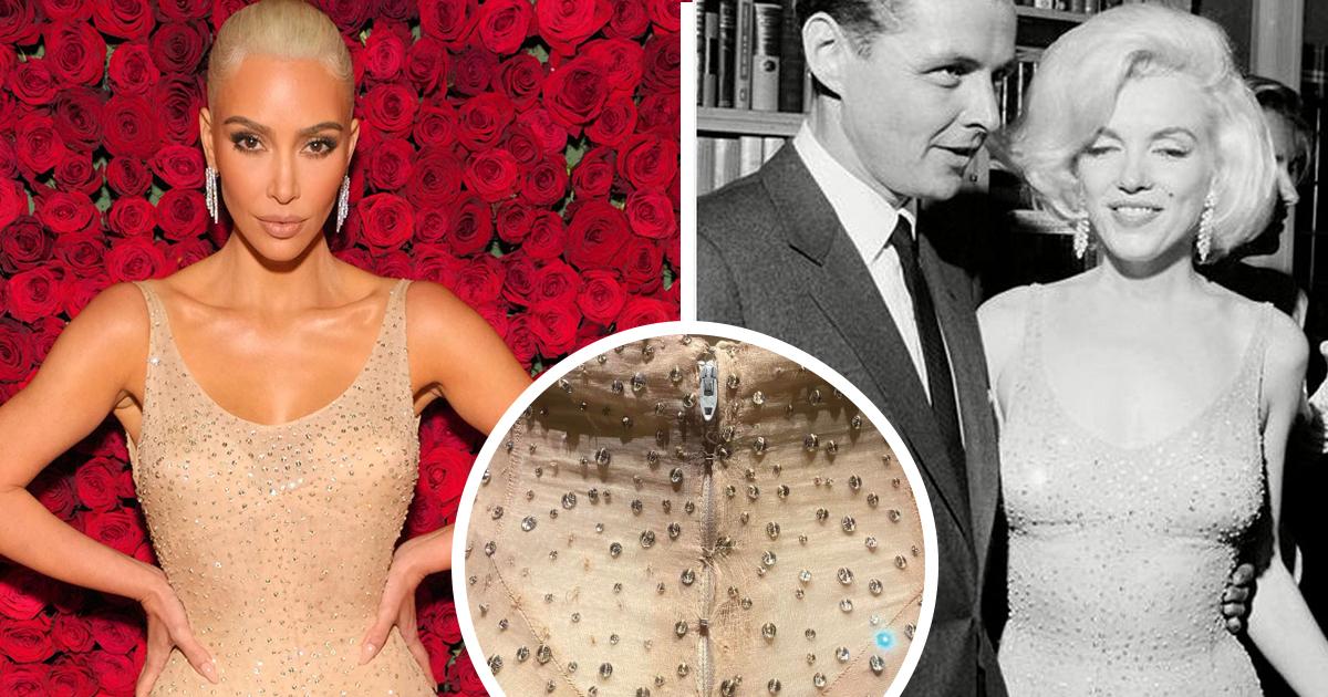 Không thể chấp nhận: Kim Kardashian làm hỏng váy của Marilyn Monroe!
