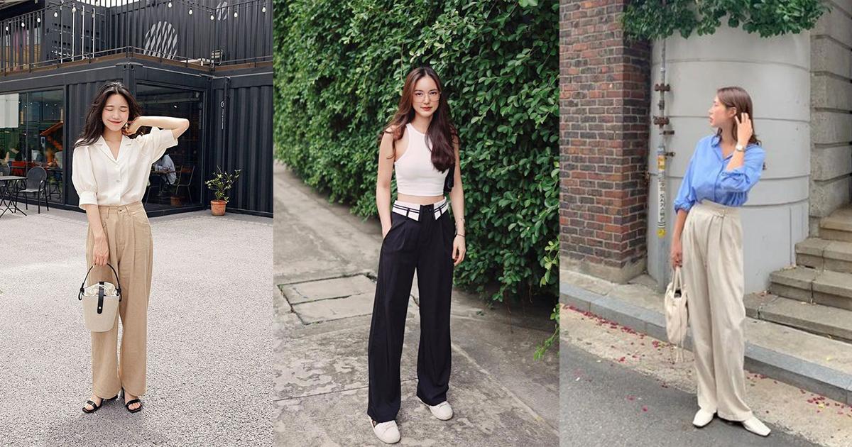 Quần ống rộng sẽ giúp bạn thăng hạng phong cách tuyệt đỉnh nếu khéo léo phối hợp với 5 kiểu áo sau