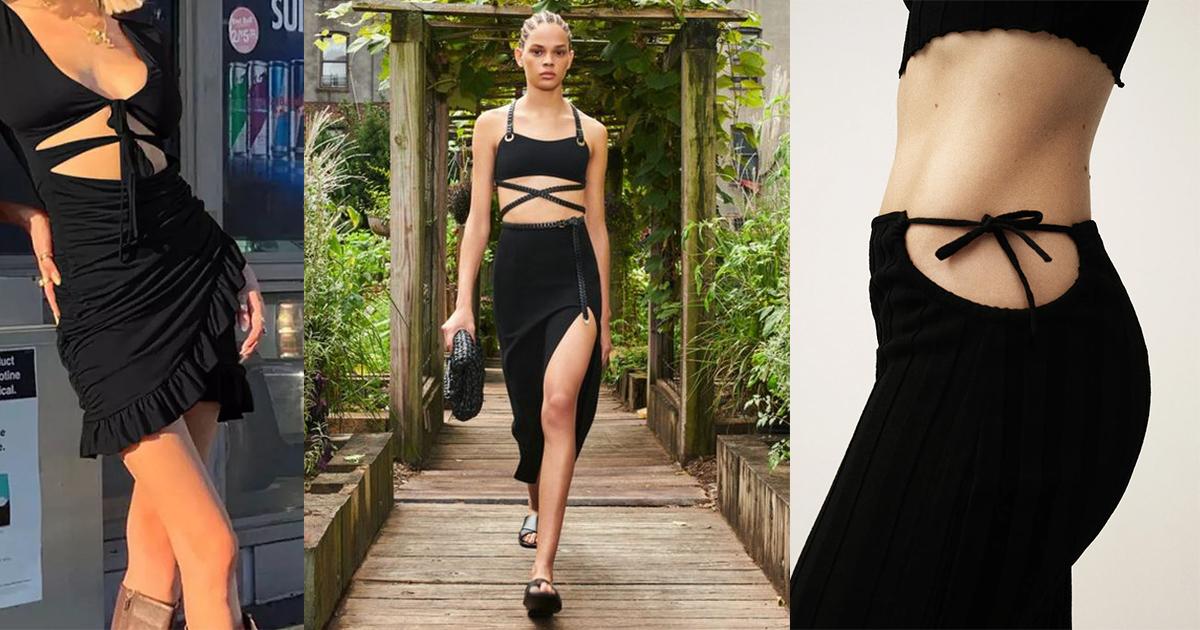 Flossing dress: Vũ khí khêu gợi mùa hè kết hợp giữa dây nhợ và váy cut-out