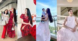 Phạm Hương về Việt Nam: "Phu nhân tổng tài" mặc lại loạt đồ cũ, tăng cân thấy rõ