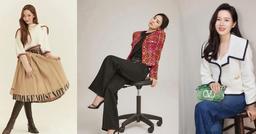 Thời trang mùa thu từ outfit dạo phố của dàn "chị đại" Hàn Quốc