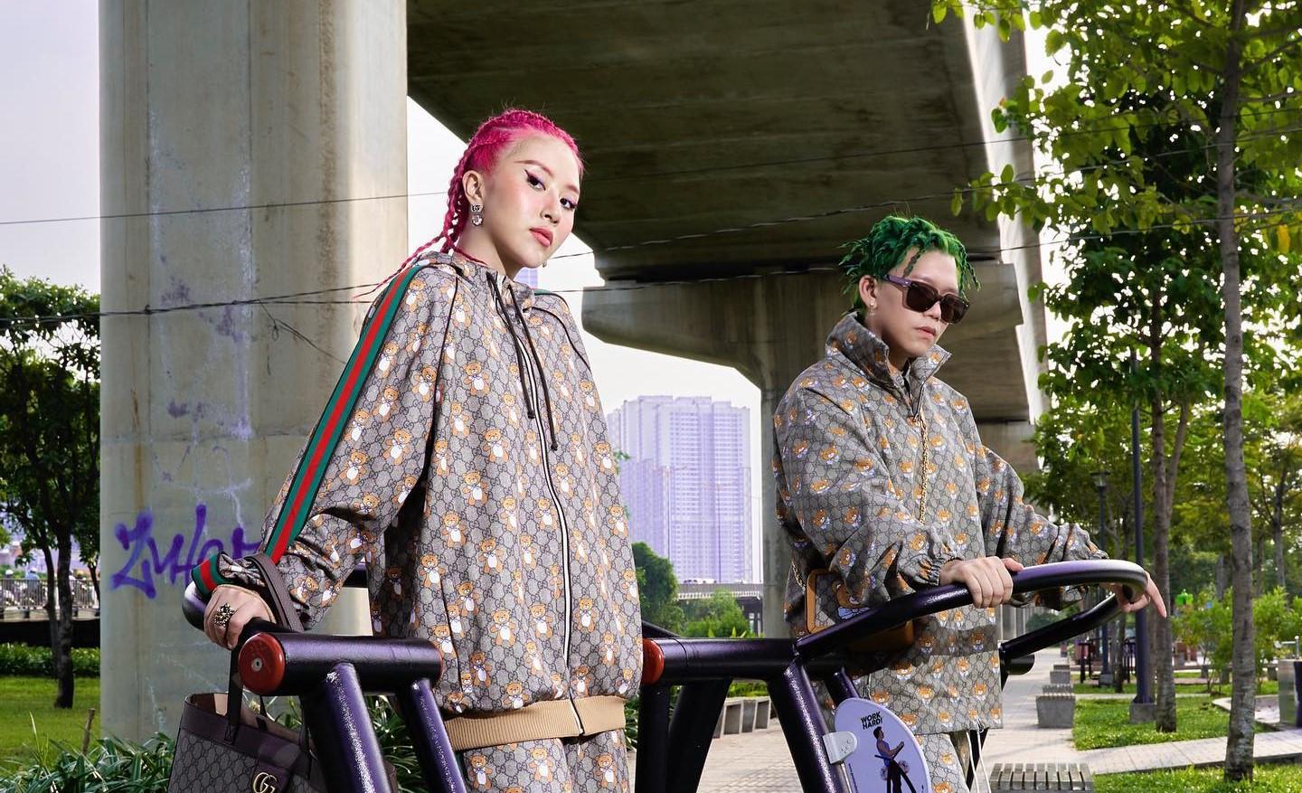 Quỳnh Anh Shyn và bạn trai tin đồn cùng chơi cầu trượt trong BST KaixGucci