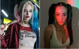 Chán "cosplay" Lisa, Tiểu Vy đóng vai tình nhân Joker, lại na ná Jennie
