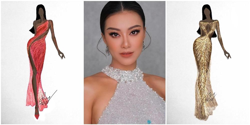 Xem này, Kim Duyên được fan vẽ tặng nhiều mẫu váy dạ hội trông "ra gì" phết