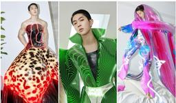 Người mẫu mặc trang phục từ vũ trụ ảo trên tạp chí GQ Trung Quốc