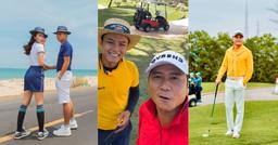 Sao nam Vbiz trên sân golf: Hồ Hoài Anh diện đồ đôi với vợ, Hồng Đăng chung thủy với điều này